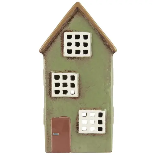 Ljuslykta - Hus - Nyhavn - Grönt - 21,5 cm - www.frokenfraken.se