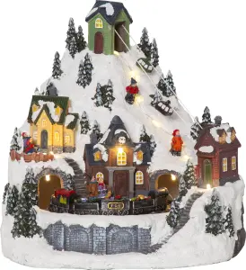 Dekorationsby - Julby Alperna - 24,5 cm - www.frokenfraken.se