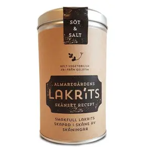 Presentburk - Söt & Saltlakrits - 16 cm - www.frokenfraken.se