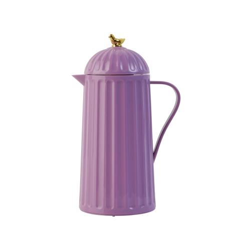 Termos - Lavendel med guldfågel - 1L - www.frokenfraken.se