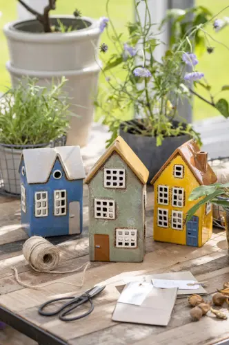 Ljuslykta - Hus - Nyhavn - Grönt - 21,5 cm - www.frokenfraken.se