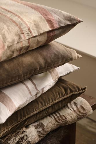 Kuddfodral choklad - Linne - 50 x 50 cm - www.frokenfraken.se
