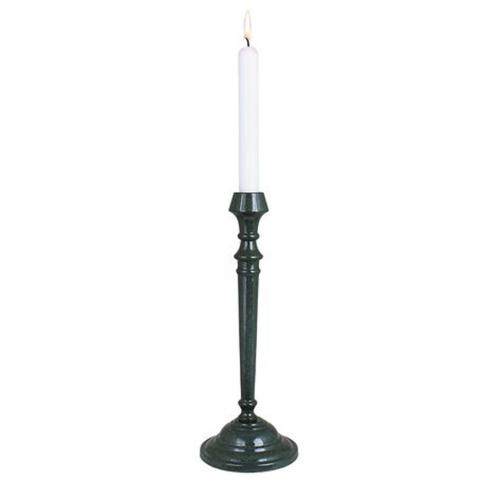 Ljusstake Hedda Mörkgrön Mellan - Ø 11 x 30 cm - www.frokenfraken.se