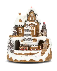 Lykta - Pepparkaksby - LED - 19 x 23 cm - www.frokenfraken.se