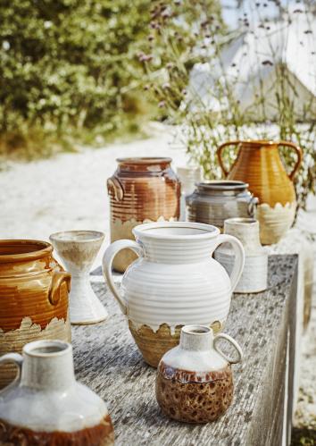 Vas med handtag - Vit - 18 x 22 cm - www.frokenfraken.se