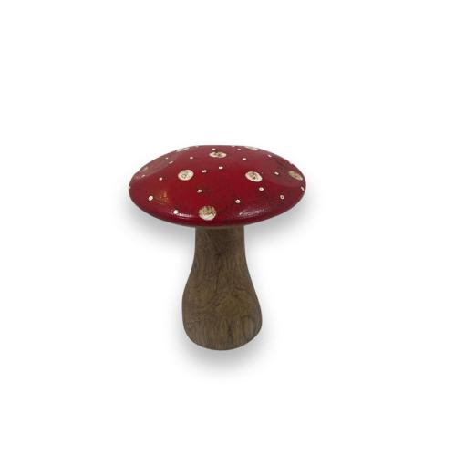 Flugsvamp - Trä - Röd - 7 x 6 cm - www.frokenfraken.se
