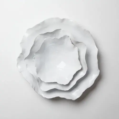 Fat/Skål - Claire - Vit - Ø31,5 x 10,5 cm - www.frokenfraken.se