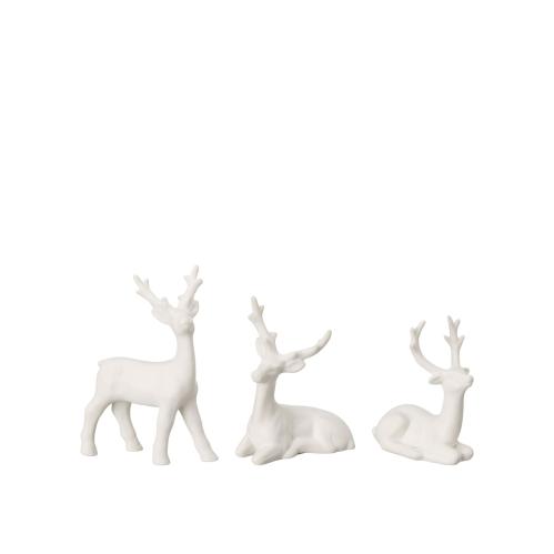 Hjort - Vit - 7 x 3 x 9 cm - www.frokenfraken.se