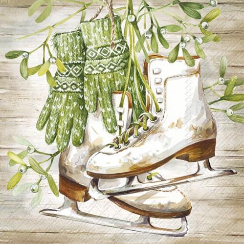 Servetter - Ready To Ice Skate - 20 st/33 x 33 cm - www.frokenfraken.se
