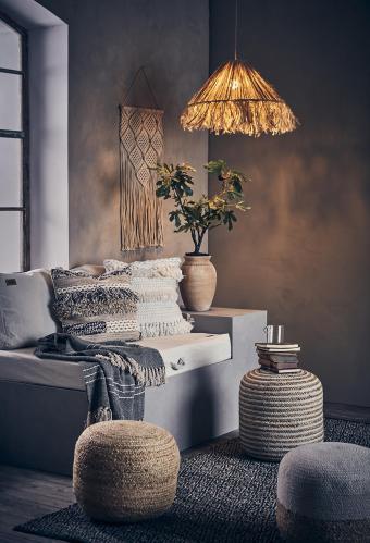 Lampskärm - Natur - Ø55 x 40 cm - www.frokenfraken.se