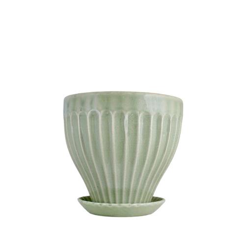 Kruka Anna 21 cm Ljusgrön - Ø21 x H19 cm - www.frokenfraken.se
