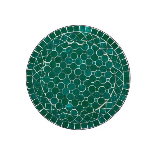 Trädgårdsbord - Grön Mosaik - Järn - Ø70 x 72 cm - www.frokenfraken.se