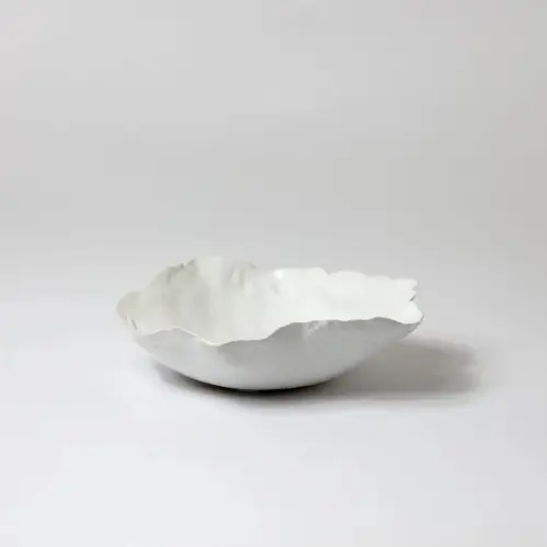 Fat/Skål - Claire - Vit - Ø14 x 4 cm - www.frokenfraken.se
