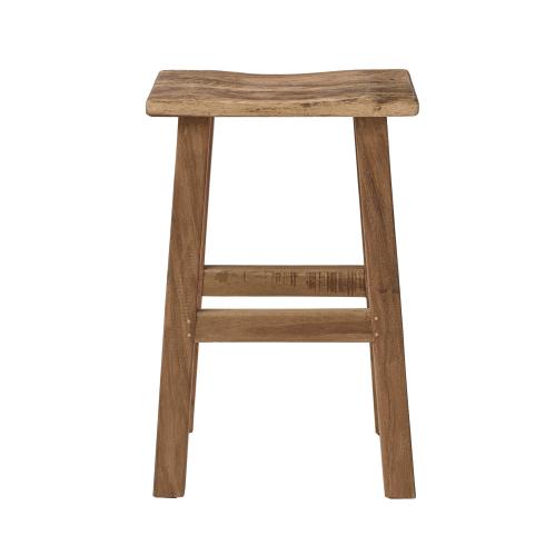 Barstol - Pall - Rustik Trä - Brun - 2-pack - 64 cm - www.frokenfraken.se