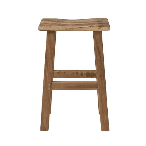 Barstol - Pall - Rustik Trä - Brun - 2-pack - 64 cm - www.frokenfraken.se