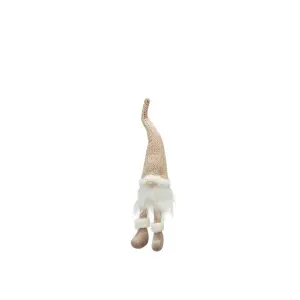 Tomte - Sittande - Beige - 40 cm - www.frokenfraken.se