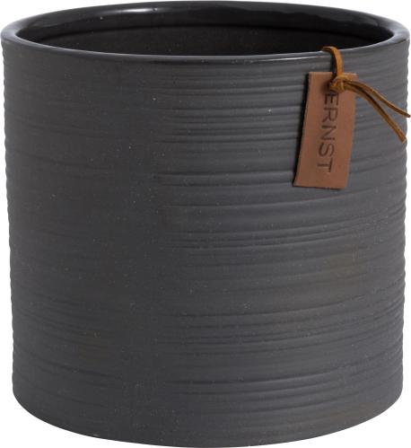 Kruka d18,5 h17 cm, mörkgrå - www.frokenfraken.se
