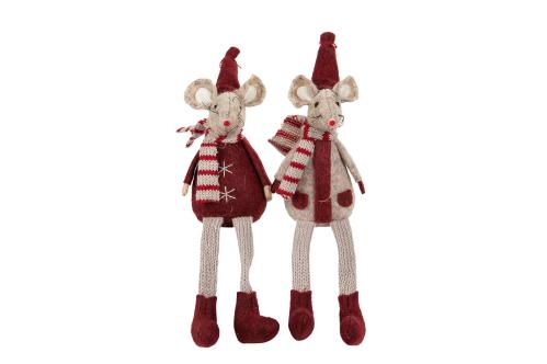 Möss Sittande - Pojke & Flicka - 2-pack - www.frokenfraken.se