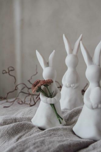Påskdekoration - Hare - 5 x 5 x 12 cm - www.frokenfraken.se
