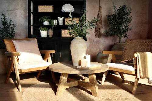 Loungestol med stoppad sits - 77 x 65 x 70 cm - www.frokenfraken.se