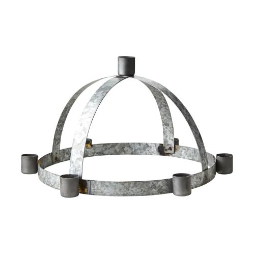 Ljusstake - Luciakrona - Zink - Ø30 x 17 cm - www.frokenfraken.se