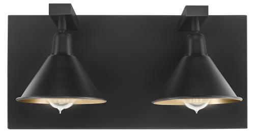 ANZIO Wall lamp double matt black - www.frokenfraken.se