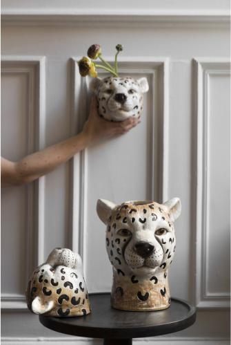 Väggvas - Gepard - Wall Vase Cheetah - 18 x 16 cm - www.frokenfraken.se