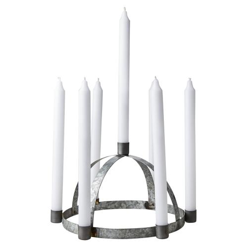 Ljusstake - Luciakrona - Zink - Ø30 x 17 cm - www.frokenfraken.se