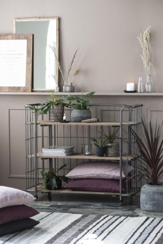 Kuddfodral Linne - Aubergine - 40 x 60 cm - www.frokenfraken.se