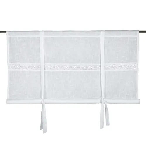 Hissgardin - spetsband - Vit - 100 X 100 cm - www.frokenfraken.se