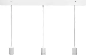Line 3 ceiling light - Rectang, white 80cm - www.frokenfraken.se