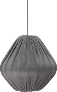 Malou Takskärm - Sammet Grå 40cm - www.frokenfraken.se