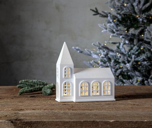 Inomhusdekoration Kyrka - 20,5 cm - www.frokenfraken.se