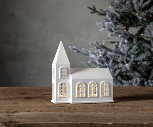 Inomhusdekoration Kyrka - 20,5 cm - www.frokenfraken.se