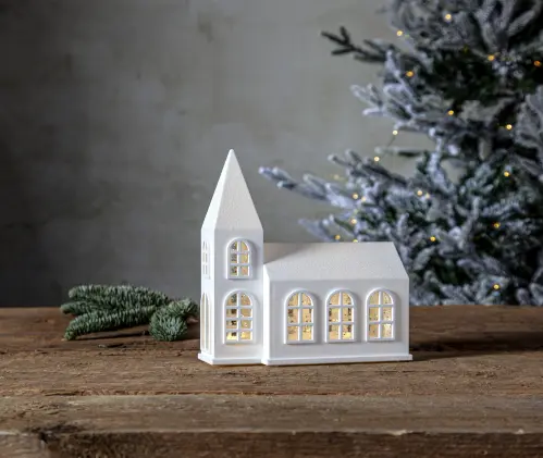 Inomhusdekoration Kyrka - 20,5 cm - www.frokenfraken.se