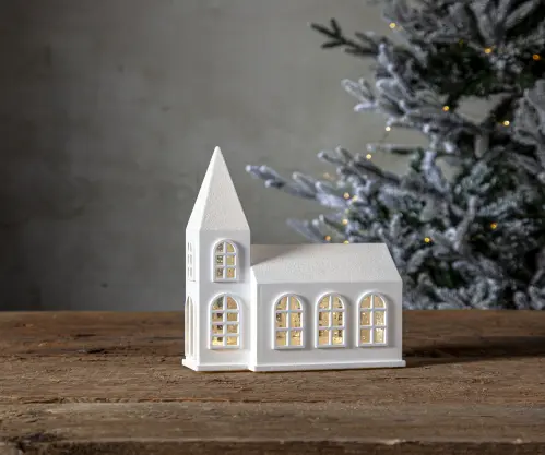 Inomhusdekoration Kyrka - 20,5 cm - www.frokenfraken.se