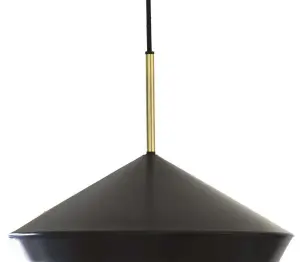 Geometri Taklampa - Svart/guld 45cm - www.frokenfraken.se