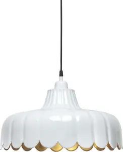 Wells taklampa - Vit/guld 43cm - www.frokenfraken.se