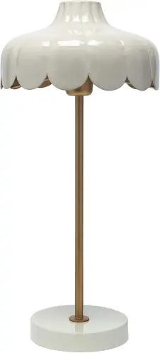 Wells bordslampa - Beige/guld 50cm - www.frokenfraken.se