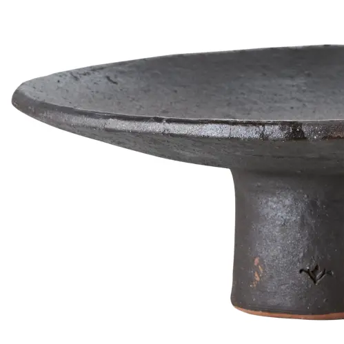 Fat på fot S - Svart - Ø33 x 13 cm - www.frokenfraken.se