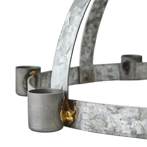 Ljusstake - Luciakrona - Zink - Ø30 x 17 cm - www.frokenfraken.se