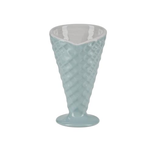 Glasskopp - Blå - Glasstrut - Ø9,5 x 16,5 cm - www.frokenfraken.se