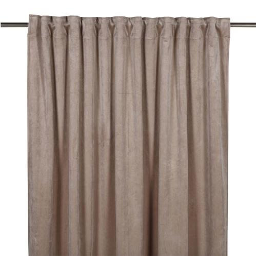 Gardiner - Sammet - Multiband - Sand - 2 X 140 X 240 cm - www.frokenfraken.se