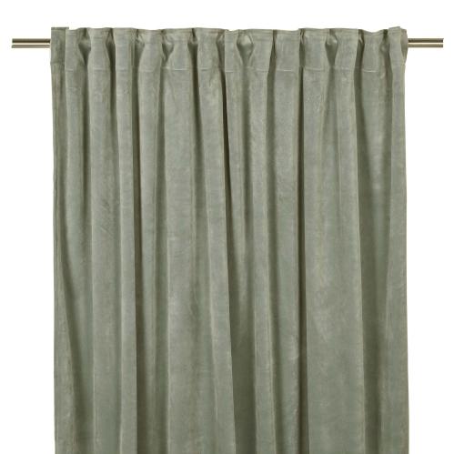 Gardiner - Sammet - Multiband - KhakiGrön - 2 X 140 X 240 cm - www.frokenfraken.se