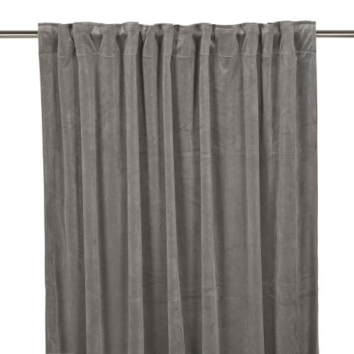 Gardiner - Sammet - Multiband - Grå - 2 X 140 X 240 cm - www.frokenfraken.se