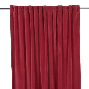 Gardiner - Sammet - Multiband - Röd - 2 X 140 X 240 cm - www.frokenfraken.se