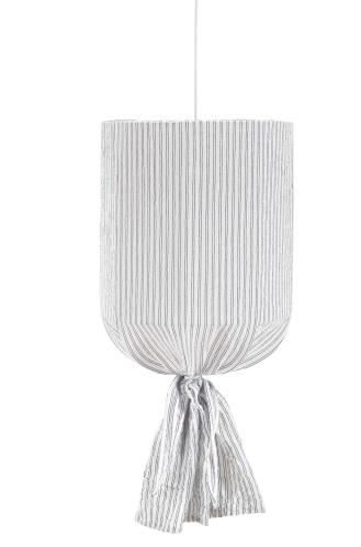 Round Takskärm - Randig Vit/Blå 40cm - www.frokenfraken.se