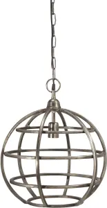 Bristol Taklampa - Råsilver 41cm - www.frokenfraken.se