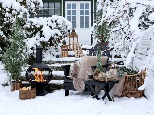 Eldstad - Terrassvärmare - Svart - 94 x Ø50 cm - www.frokenfraken.se