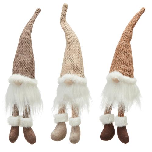 Tomte - Sittande - Aprikos - 40 cm - www.frokenfraken.se